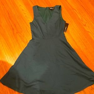 Lulus Hello World Dark Green Midi Dress